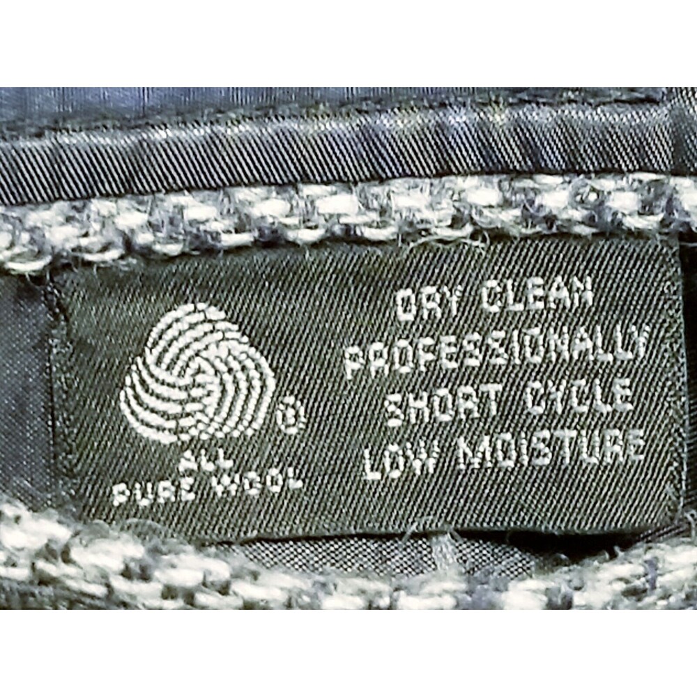 Burberrys Blazer Men Size 42 Gray Tweed Herringbone Wool Sport Coat Made in USA - Picture 7 of 8